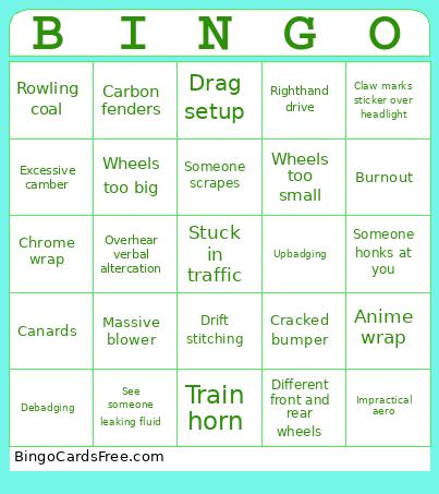 Automotion 2025 Bingo Card