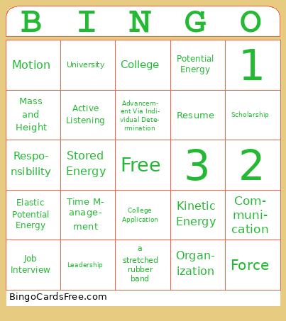 AVID Bingo