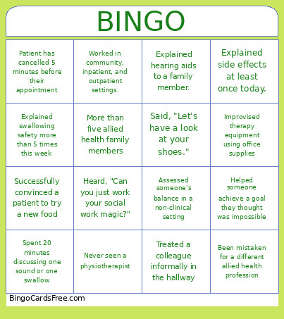 Awards Bingo Card