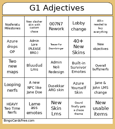 Azure Update Bingo Card