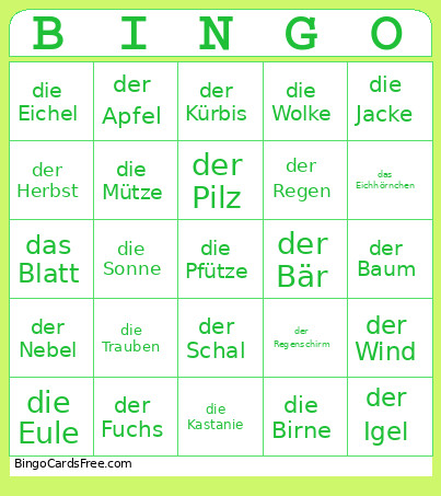 B,hlzloz Bingo Card