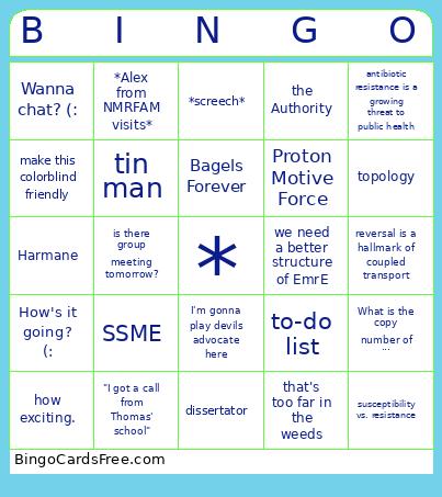 B I N G O Bingo Card