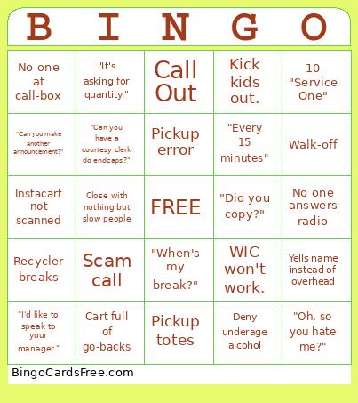 B I N G O Bingo