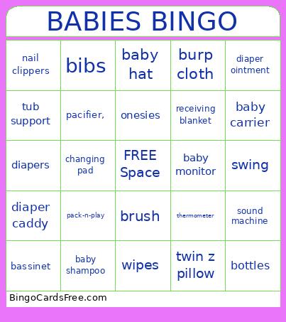Babies Bingo