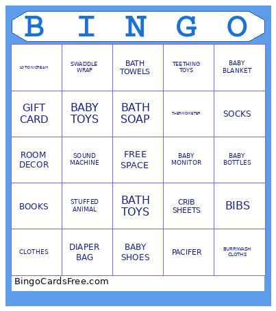 BABY Bingo Card