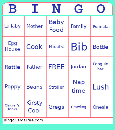 BABY Bingo Card