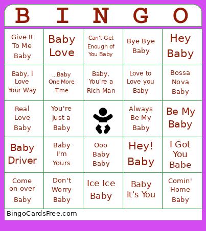 BABY BINGO