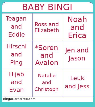 Baby bingo