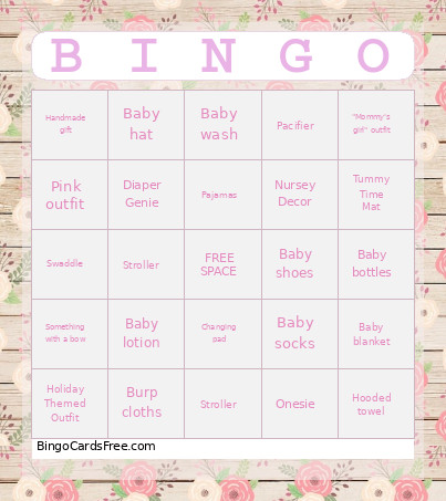BABY Bingo Card