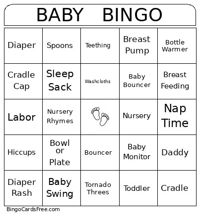 BABY Bingo Card 2