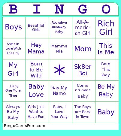 Baby Reveal Bingo Cards Free Pdf Printable Game, Title: BINGO