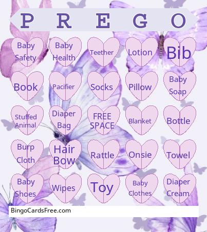 Baby Shower Bingo