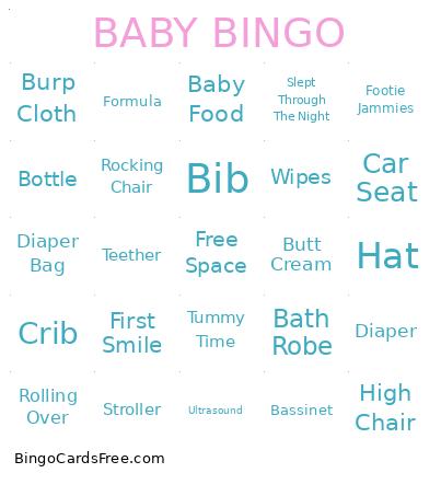 Baby Shower Bingo