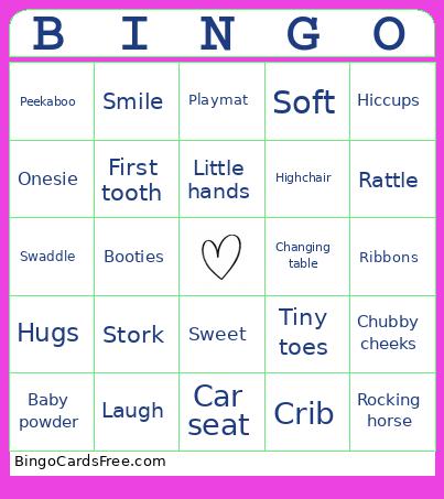 Baby Shower Bingo