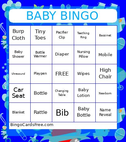 Baby Shower Bingo