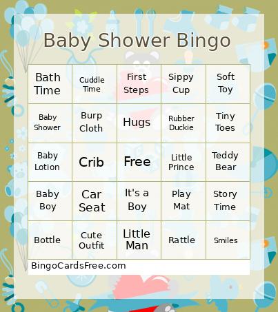 Baby Shower Bingo