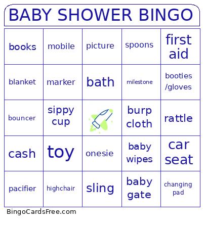 baby shower bingo