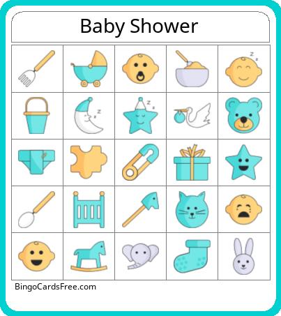 Baby Shower - Boy Bingo