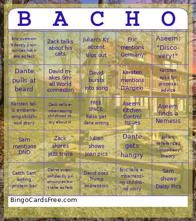 BACHO Bingo