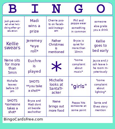 Bacon family  Bingo