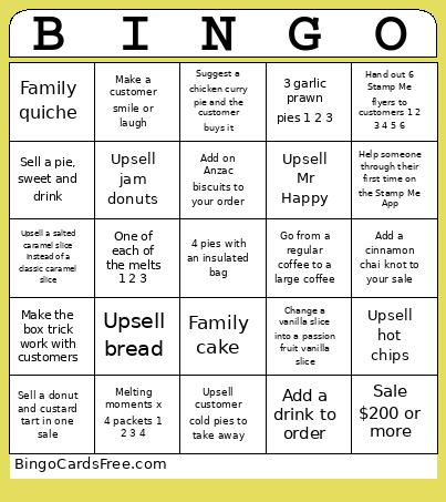 Bakery Bingo 2