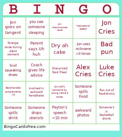 Banquet bingo