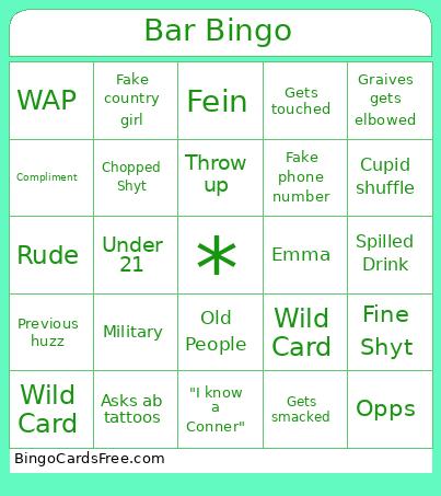 Bar Bingo