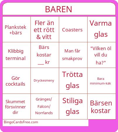 BAREN Bingo