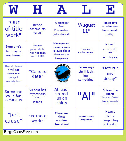 Bargaining Bingo Card