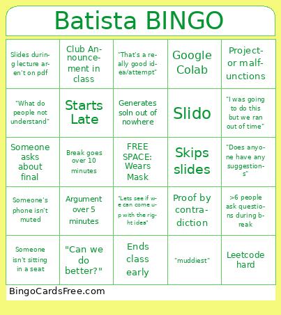 Batista BINGO