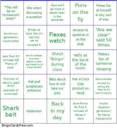 Batman Bingo Card