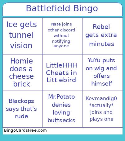 Battlefield Bingo