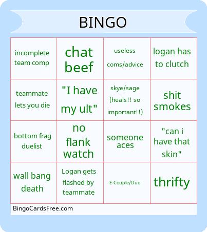 bazinga Bingo