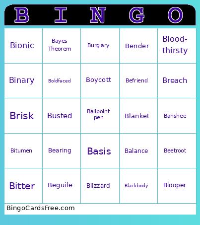 BBBBBBBBBBBB Bingo