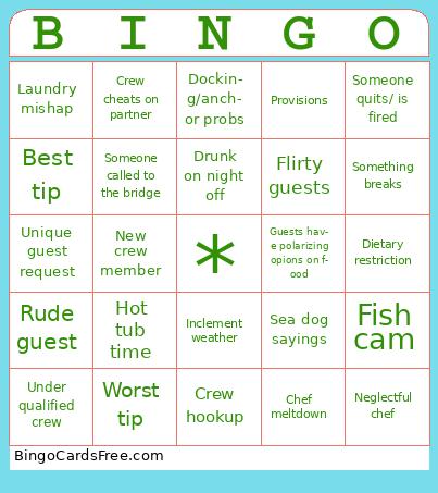 Below Deck Bingo