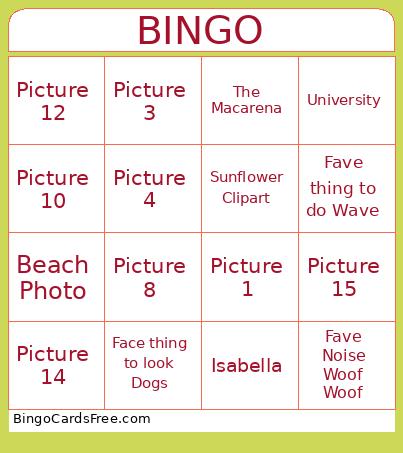 Berry First Bingo