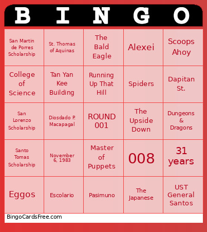 BeSTRANGE | The 2nd Scholars’ General Assembly Bingo Card