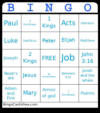 BIBLE Bingo