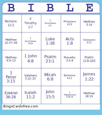 Bible Bingo