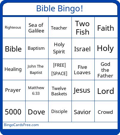 Bible Bingo!