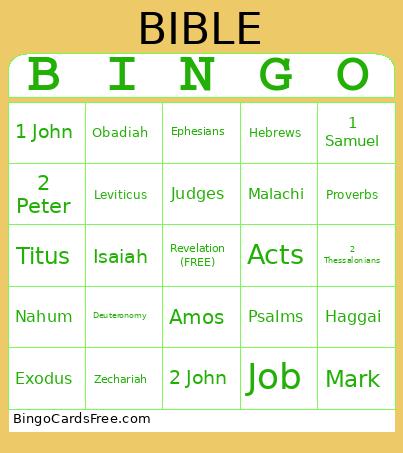 Bible Bingo