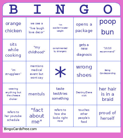 Big Cherry Bingo Card 3