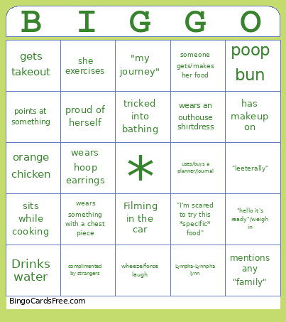 Big Cherry Bingo Card 2