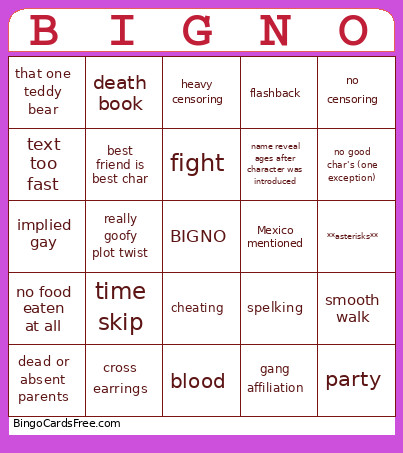 BIGNO Bingo Card
