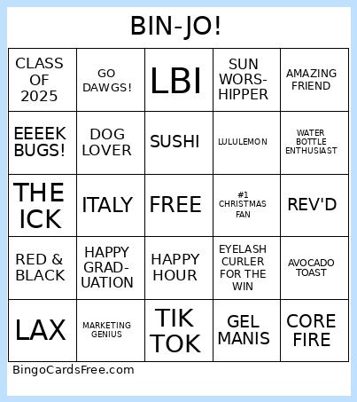 BIN-JO! Bingo