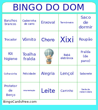 BINDO DO DOM Bingo Card