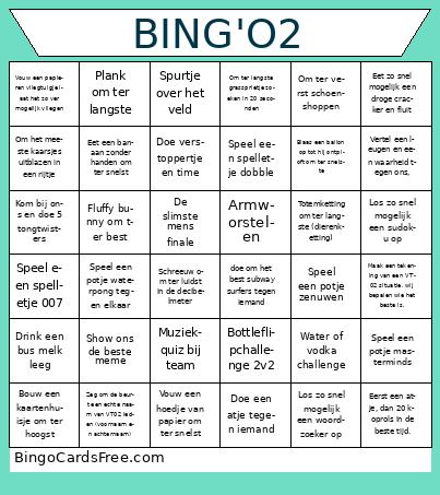 VT'02 Bingo Cards Free Pdf Printable Game, Title: BING'O2