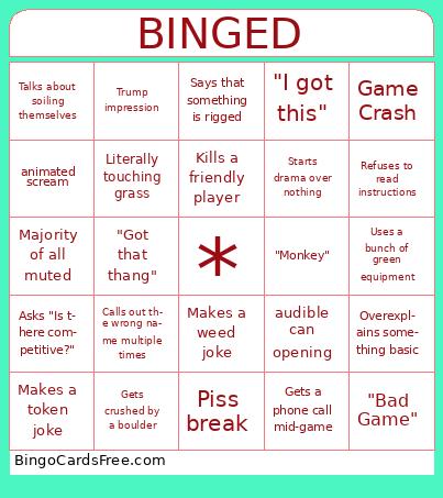 BINGED Bingo