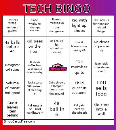 Binggggggggg Bingo Card