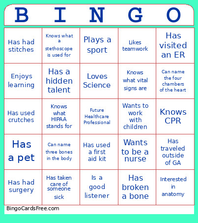 1 Bingo Card
